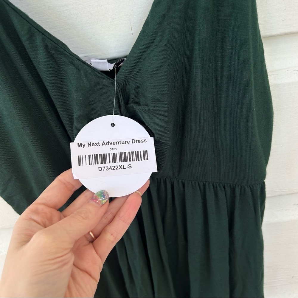 NWT White Birch Green Maxi Dress - Picture 9 of 10